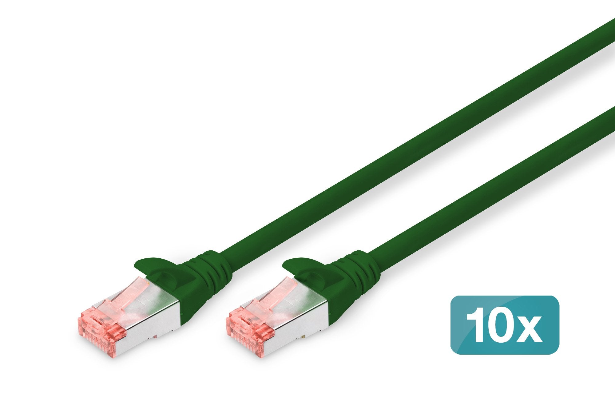 EAN 4016032441335 - Digitus DK-1644-0025-G-10 cable de red Verde 0,25 m Cat6 S/FTP (S-STP) imagen 1