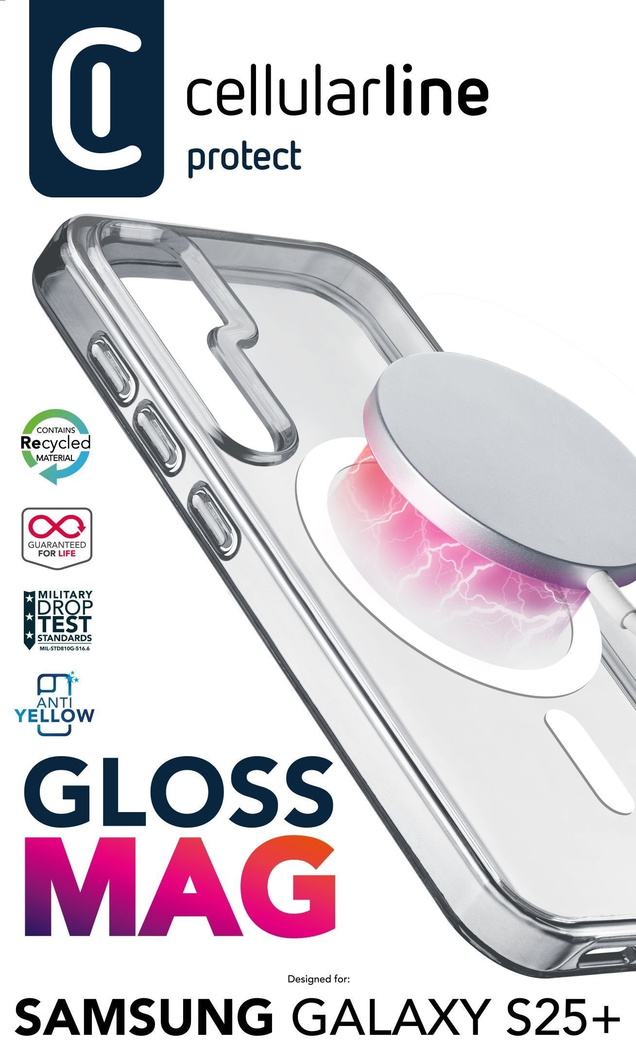 EAN 8018080491443 - Cellularline 8018080491443 funda para teléfono móvil 17,3 cm (6.82") Transparente imagen 2