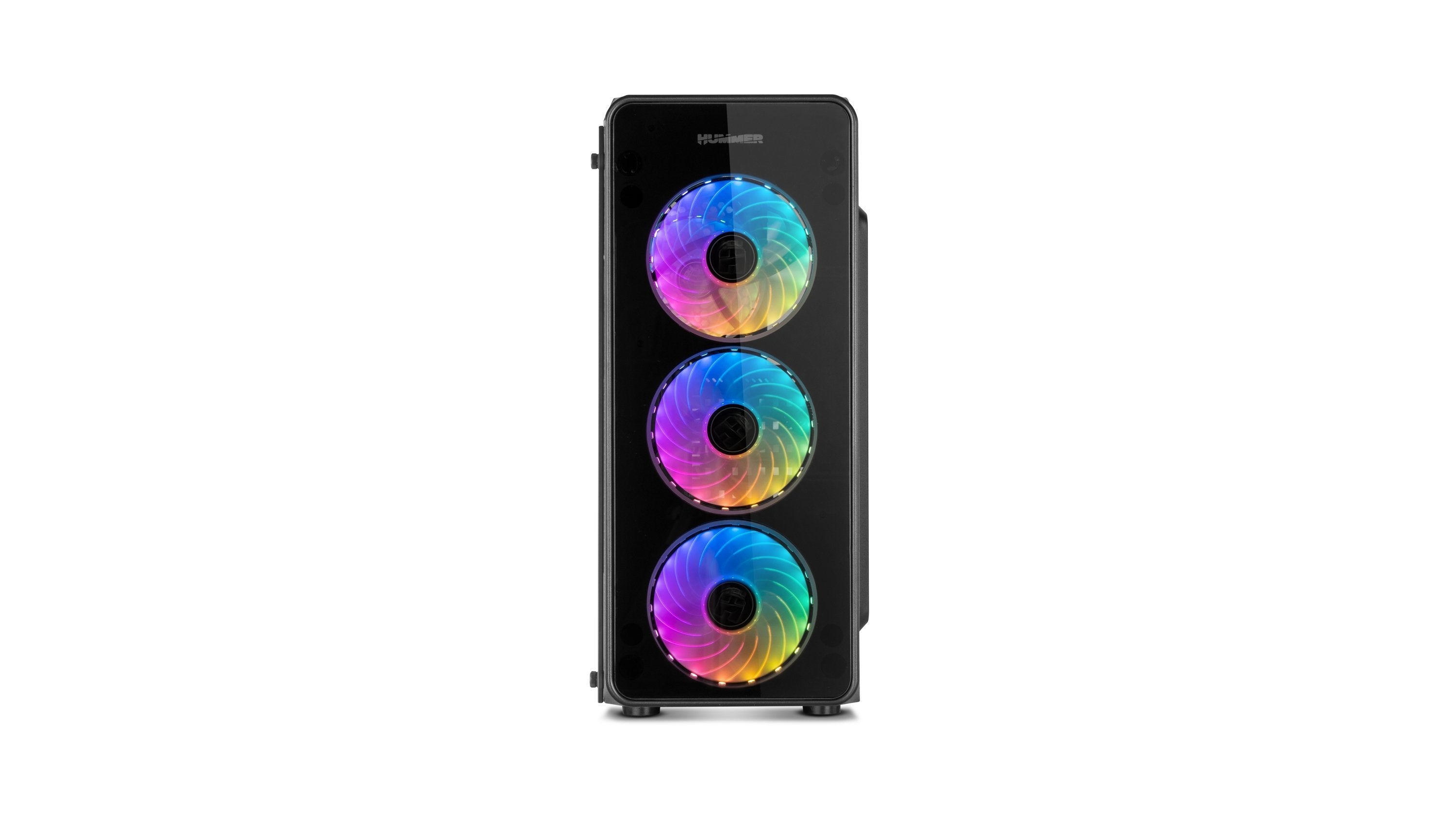 Caja Pc Nox Atx Hummer Tgm Rainbow 1xusb3.0 2xusb2.0 Negro Rgb