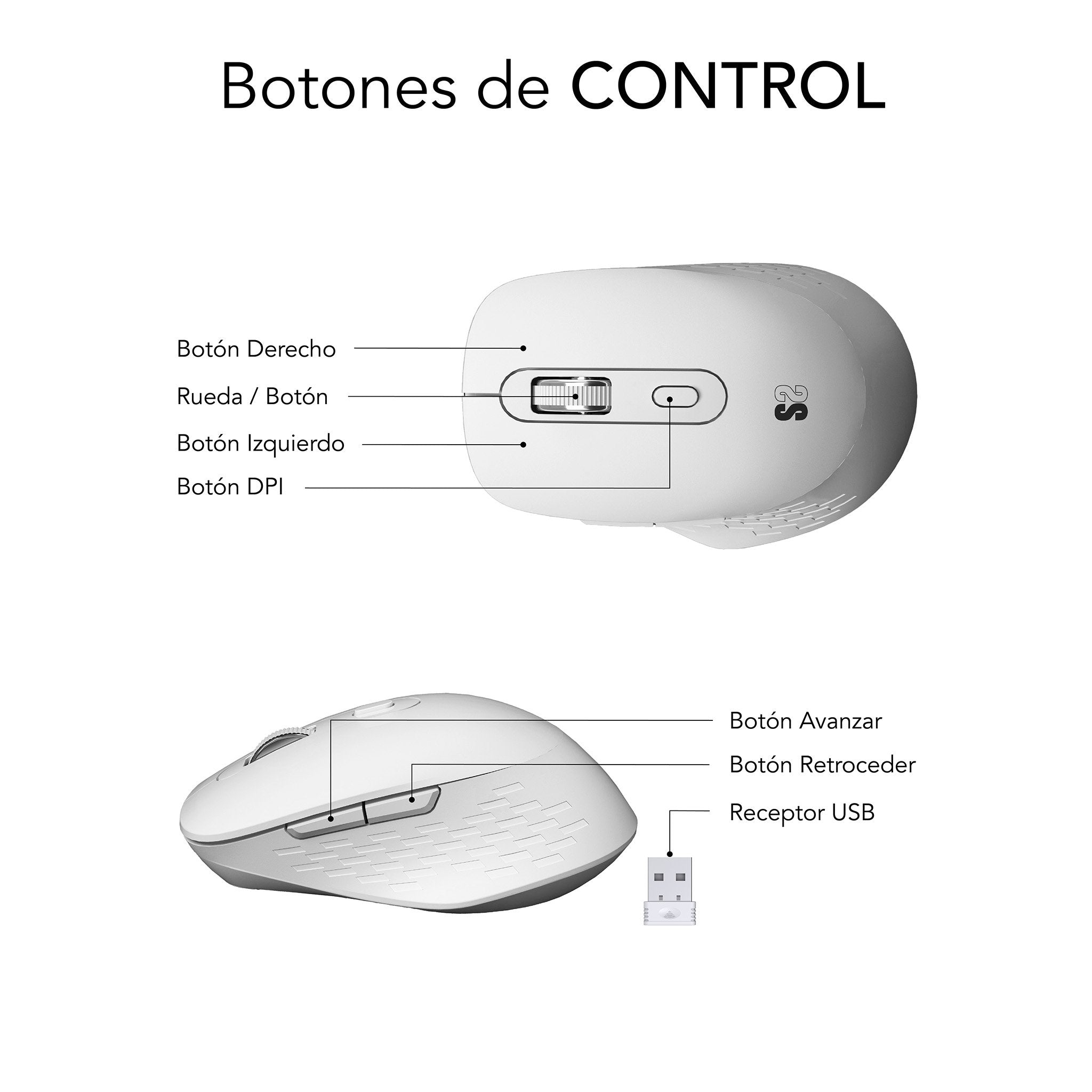 EAN 8436586743000 - SUBBLIM SUBMO-EDCUR02 ratón Universal mano derecha Bluetooth + USB Type-A Óptico 1600 DPI imagen 6