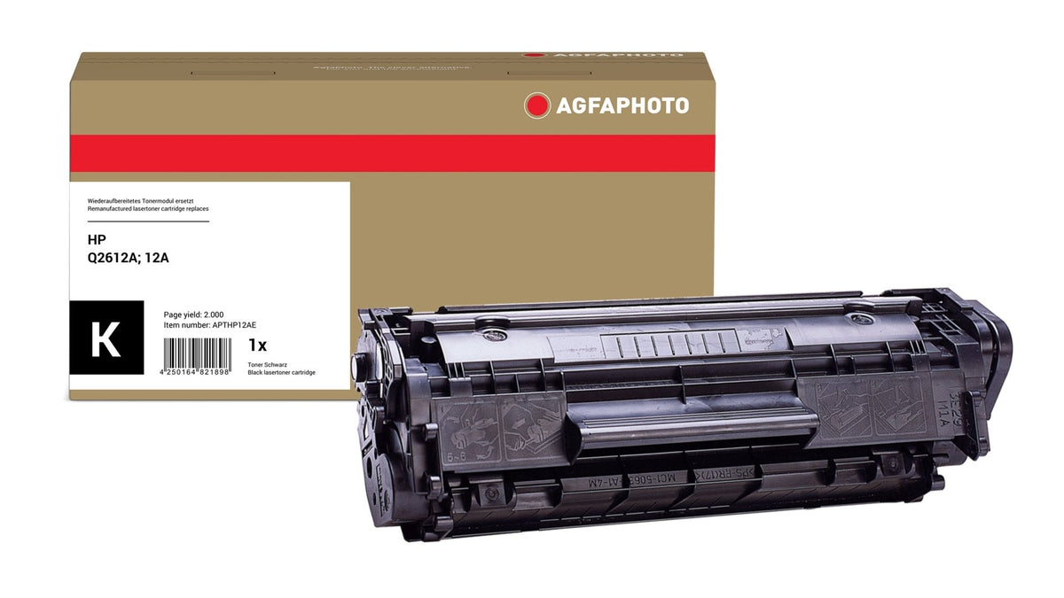 EAN 4250164821898 - AgfaPhoto Q2612A cartucho de tóner 1 pieza(s) Compatible Negro imagen 1