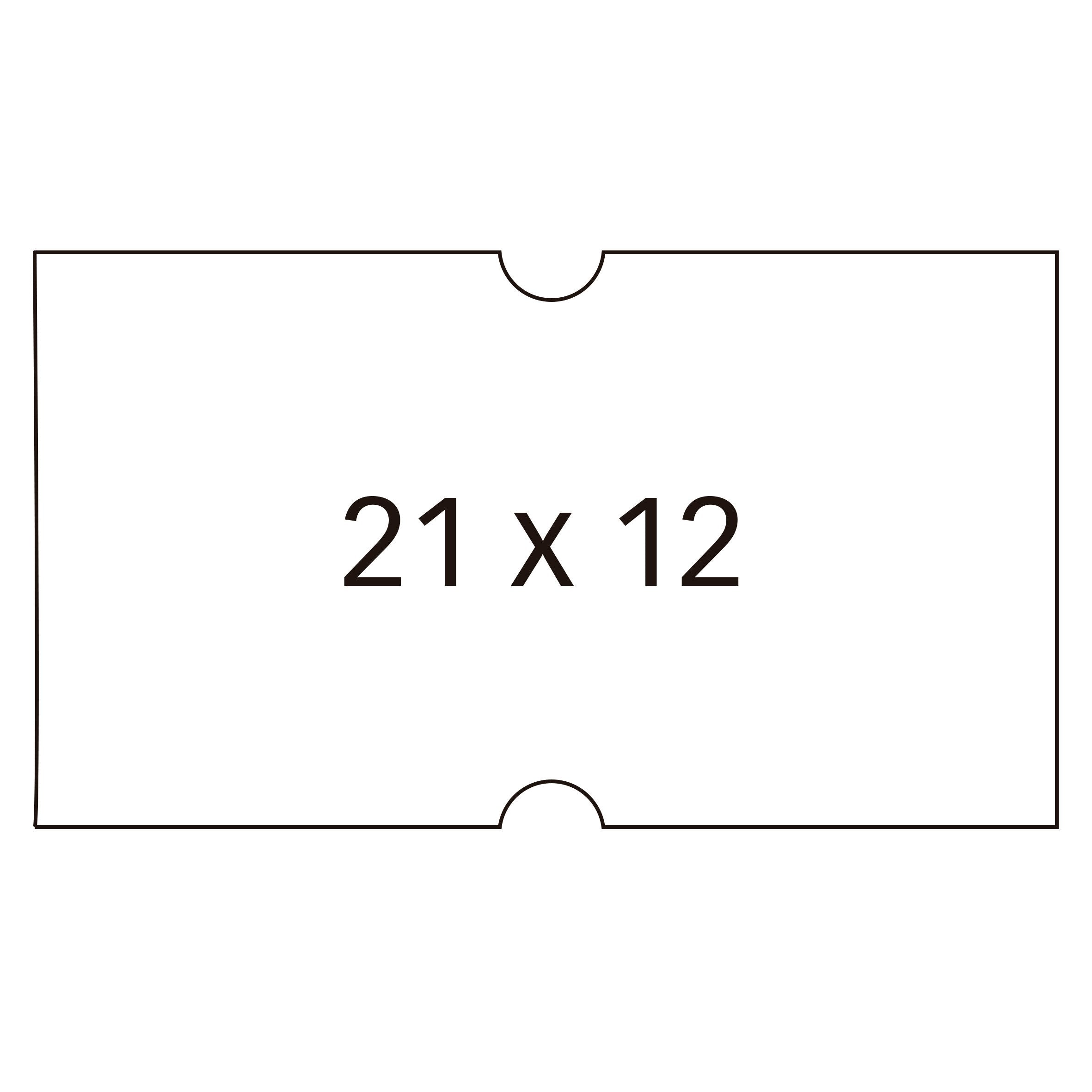 Apli Pack 6 Rollos De 1000 Etiquetas 21x12mm Para Etiquetadora De Precios Cantos Rectos Blanco