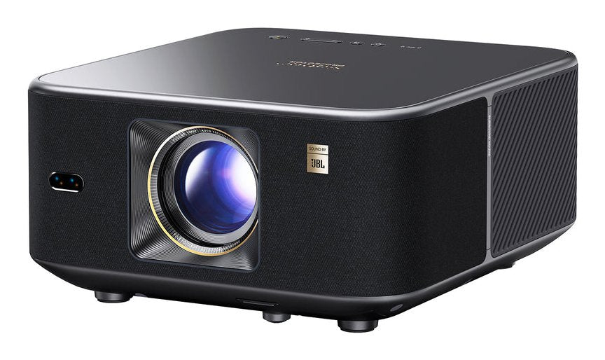 Yaber K3 Smart Projector, 1000 Ansi Lumens, Full Hd 1080p Lcd Projector With 4k Support, Dual Jbl 10w Speakers With Dolby Audio, Google Tv With Netflix And 7000+ Apps, Auto Focus, Auto Keystone Correc