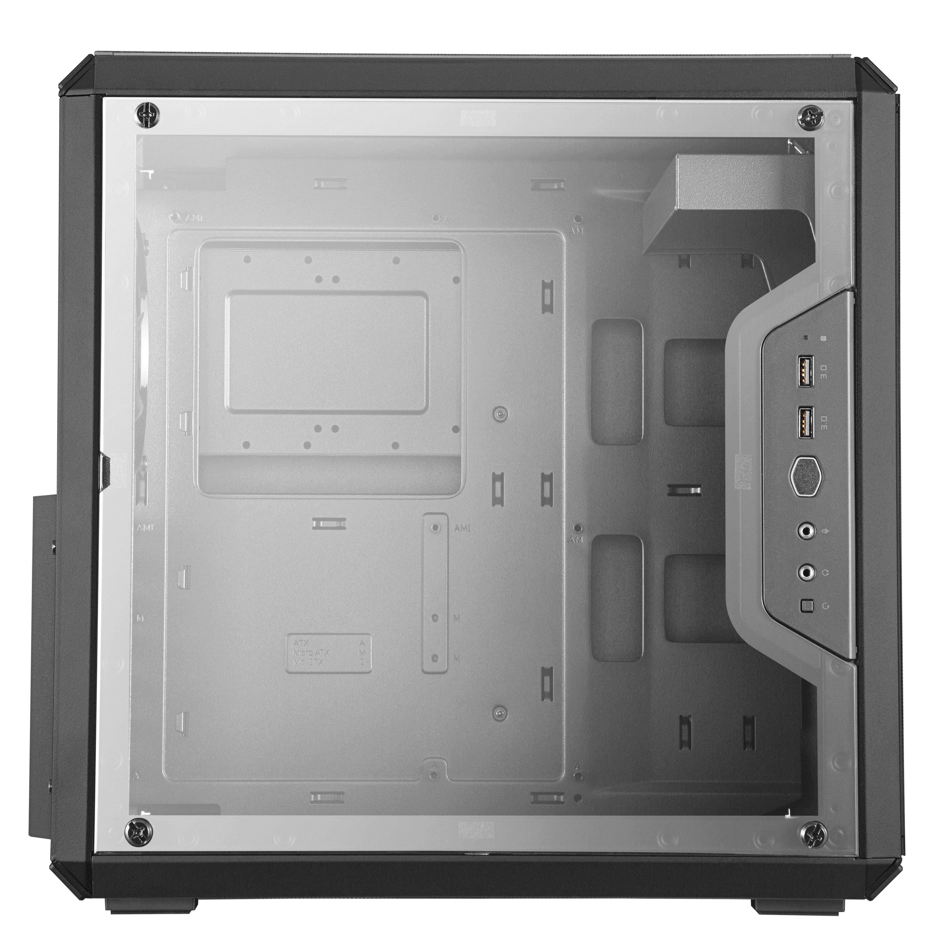 Caja Pc Cooler Master Masterbox Q500l (Black/Tempered Glas)
