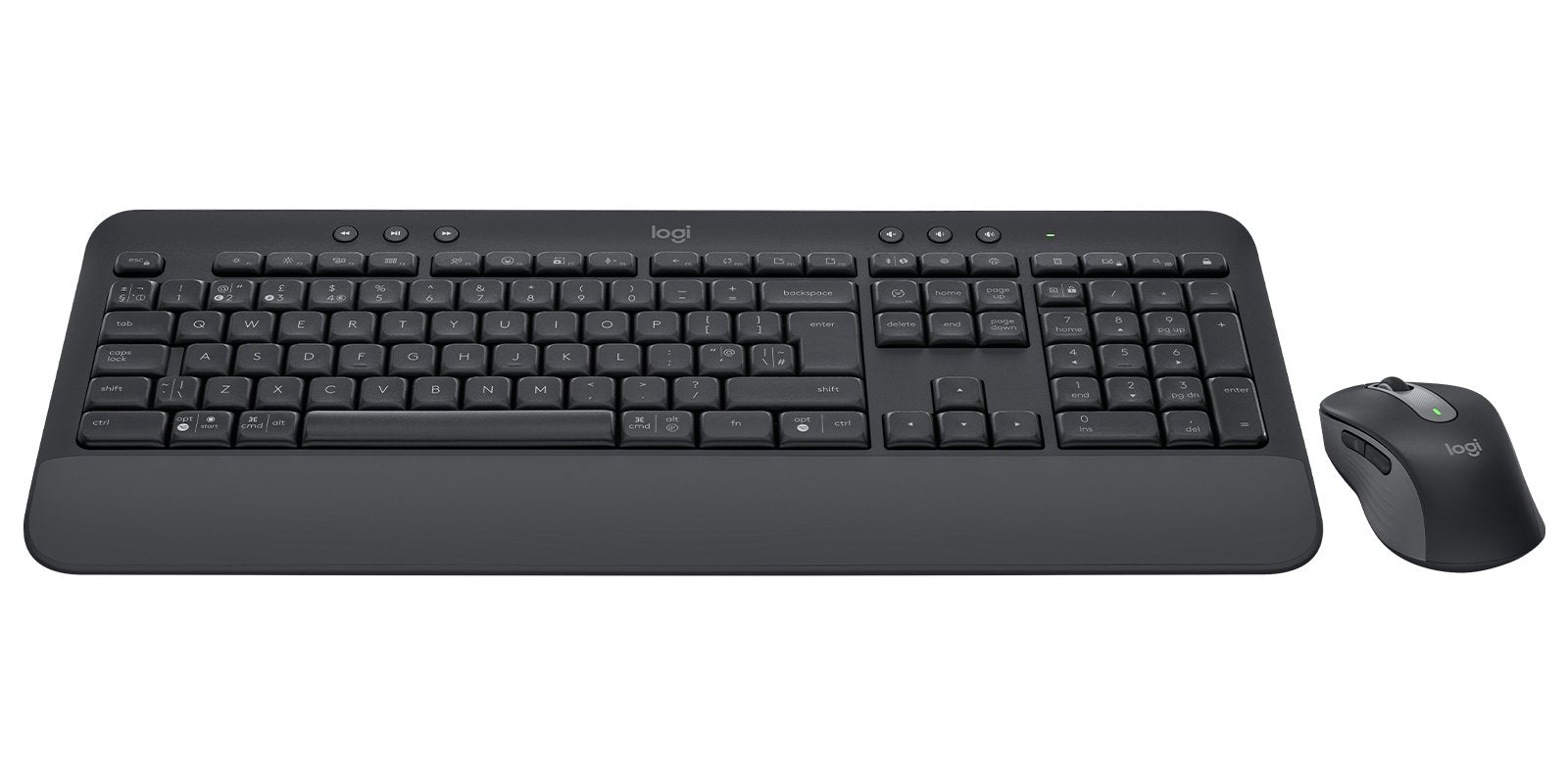 Teclado Inglés + Ratón Logitech Signature Mk650 Bluetooth Qwerty Internacional Grafito