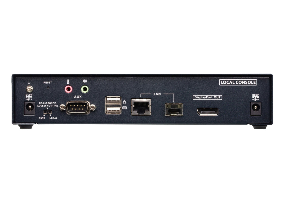 Usb 4k Displayport Kvm Over Ip Transmitter With Local Console, Power/Lan Redundancy (Sfp Slot), Rs-232 Control And Audio