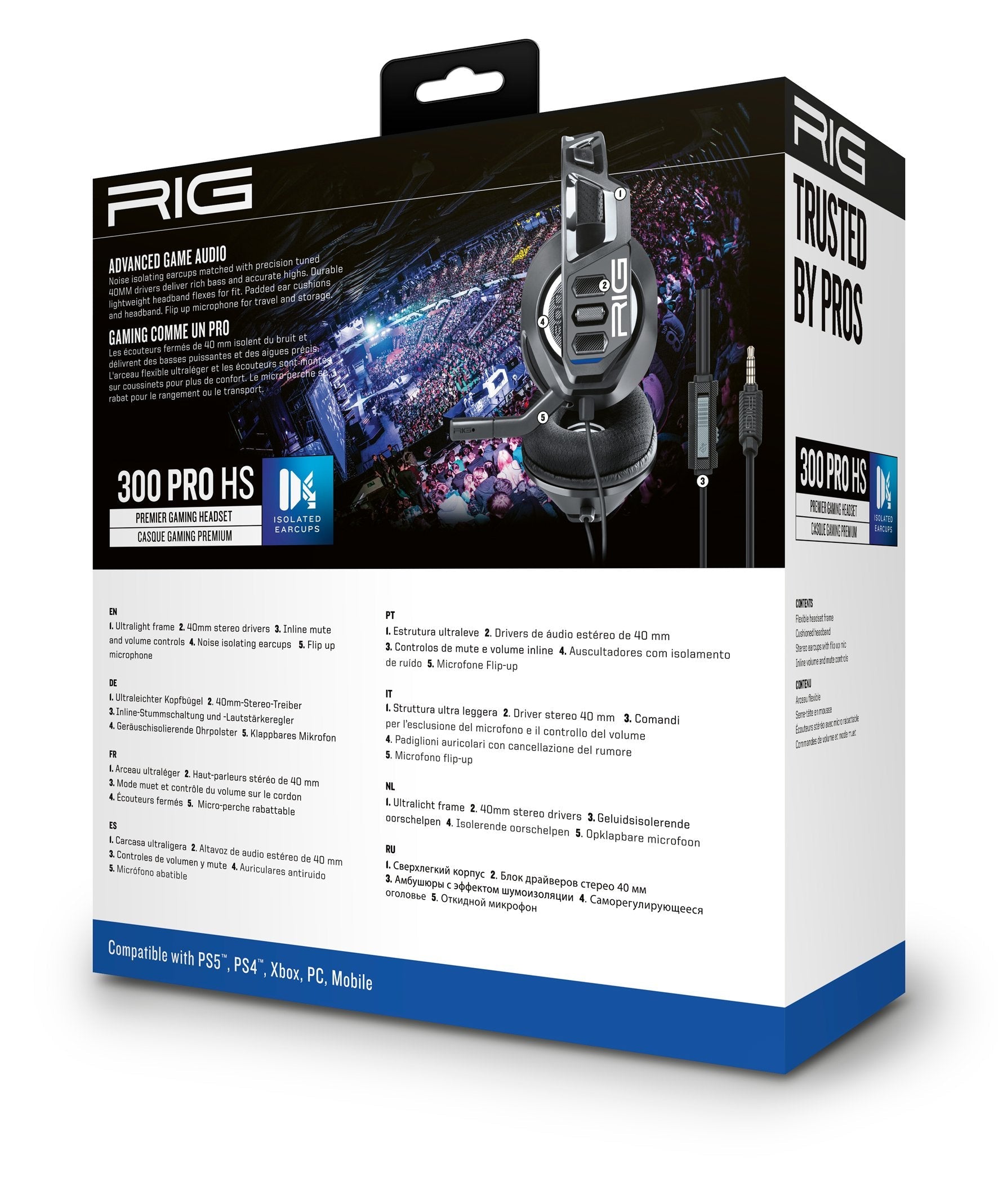 Auriculares Gaming Rig Serie 300pro Hs, Para Ps4 Ps5