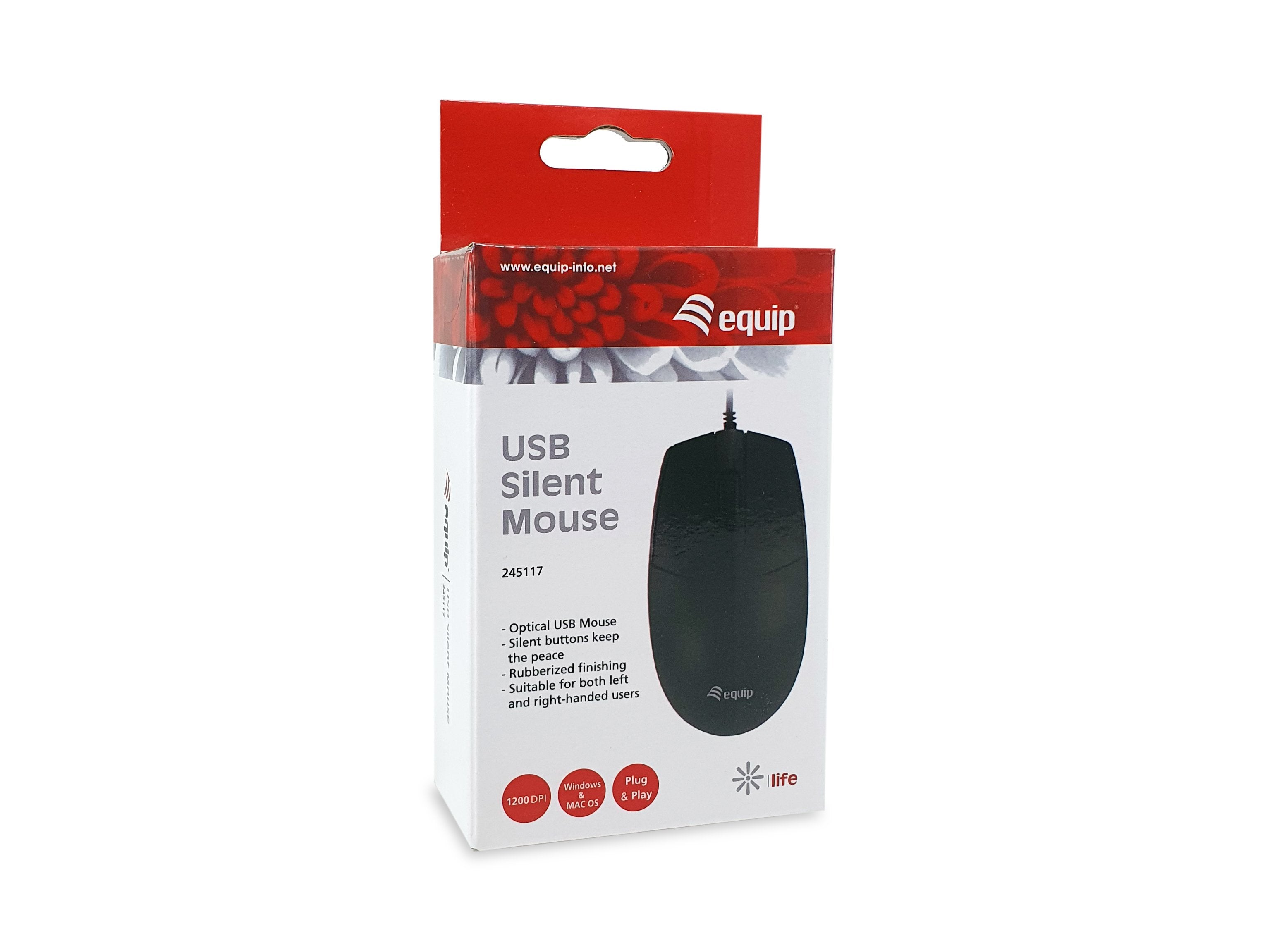 EAN 4015867238974 - Equip 245117 ratón Oficina Ambidextro USB tipo A Óptico 1200 DPI imagen 6
