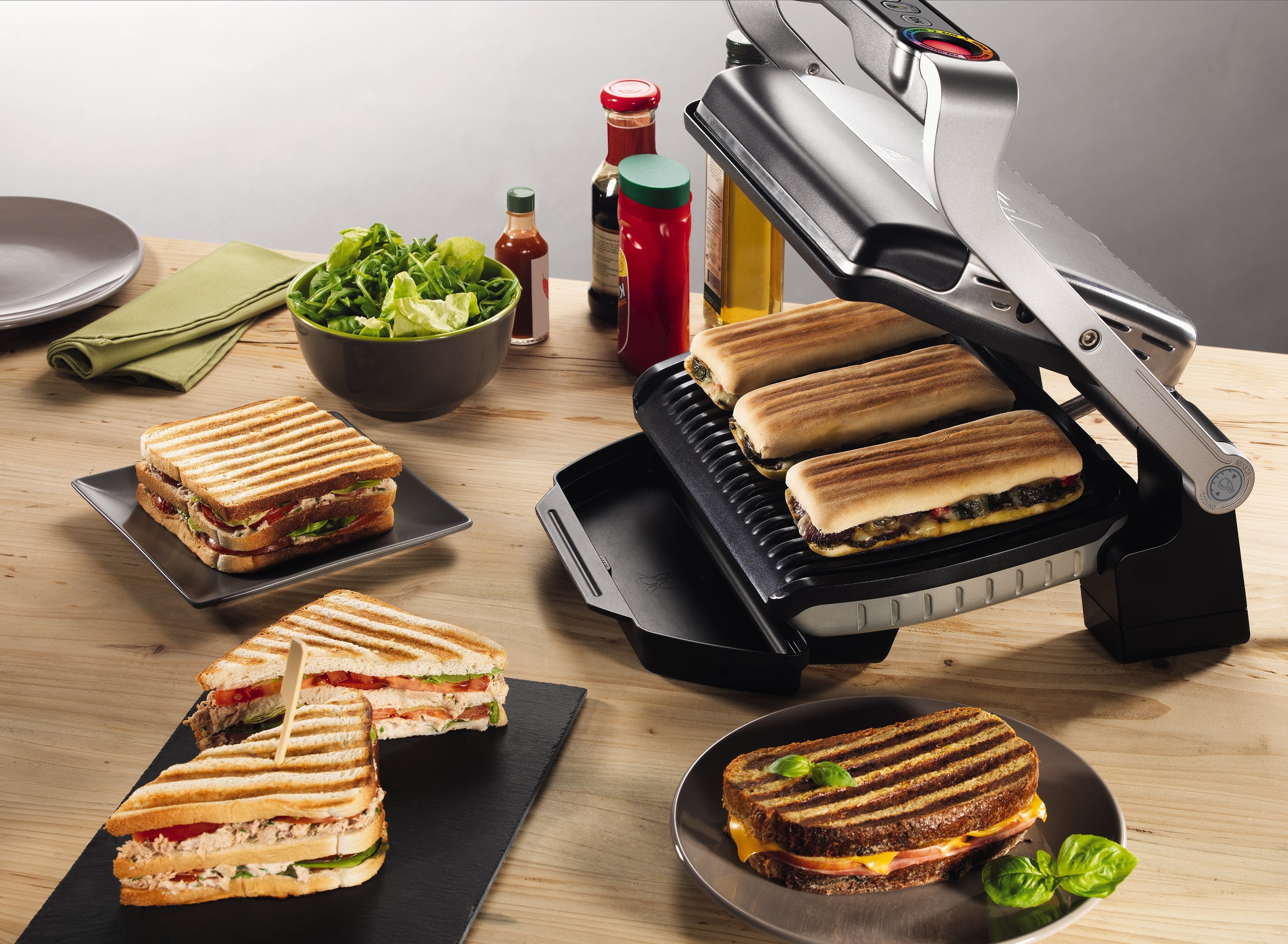 Sandwichera Tefal Gc712d12 Optigrill 2000w