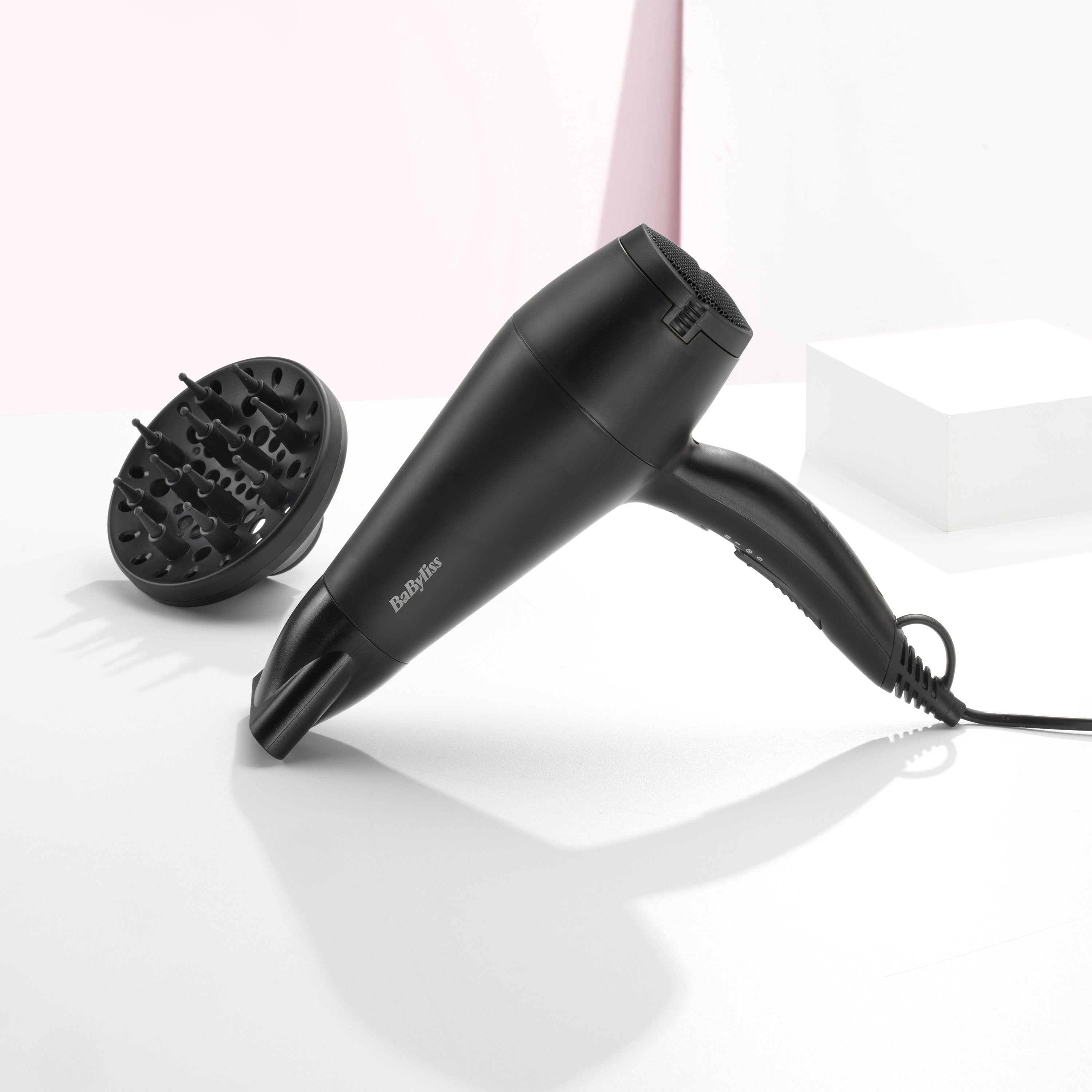 Secador 2000w Con Difusor Negro Smooth D215de Babyliss