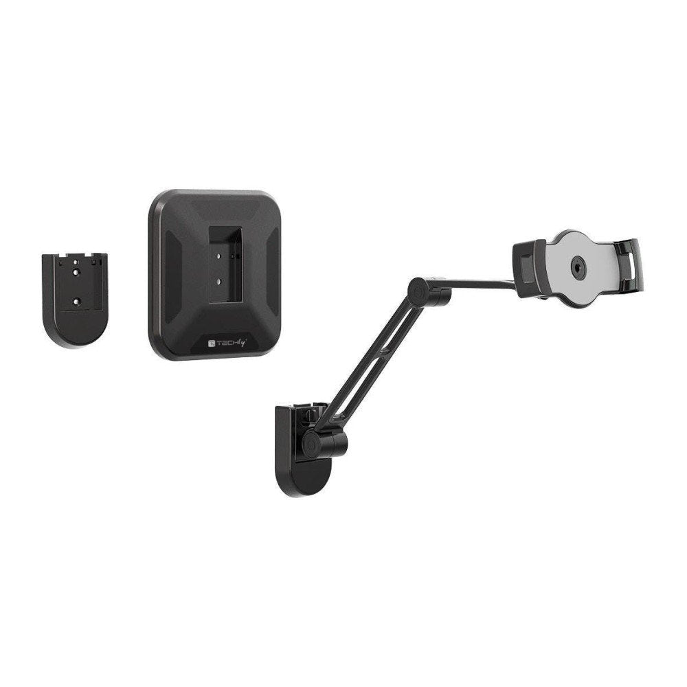Techly 026371 Desk Wall Support Arm For Tablet And Ipad 4.7-12.9 Full-Motion Black