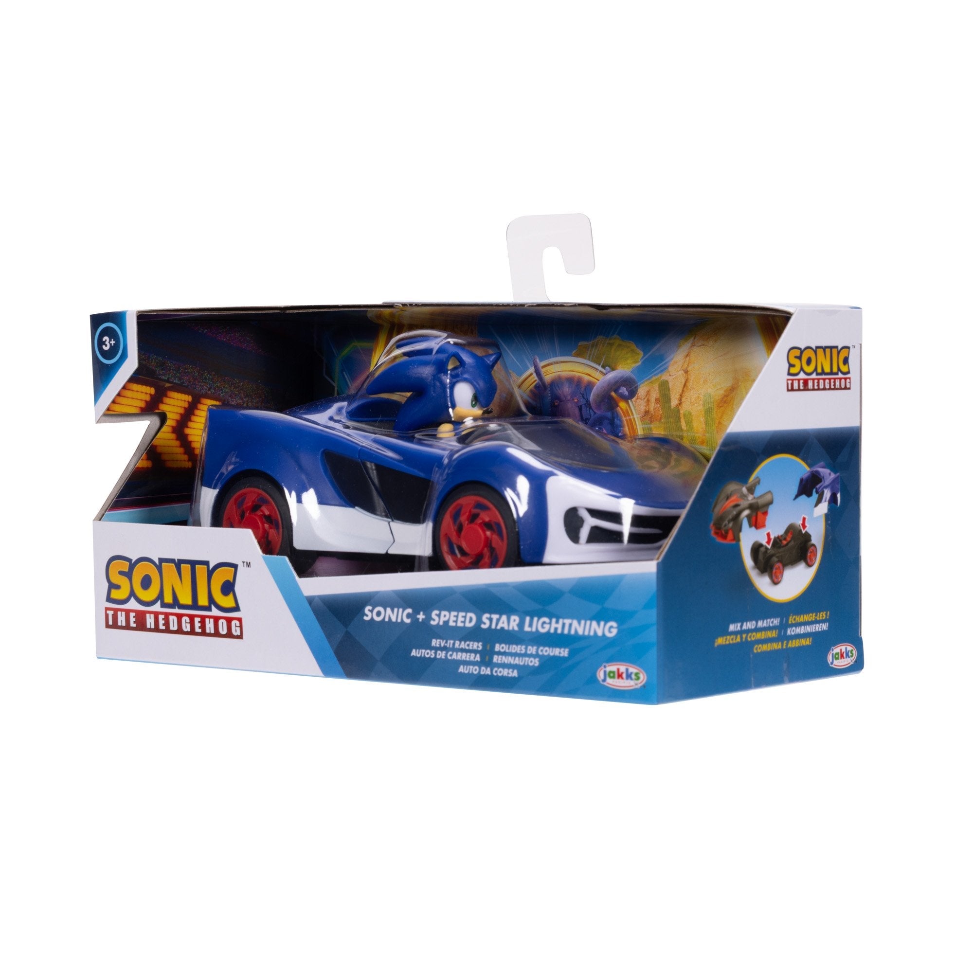 Vehiculo + Figura Sonic The Hedhehog 7cm Surtido