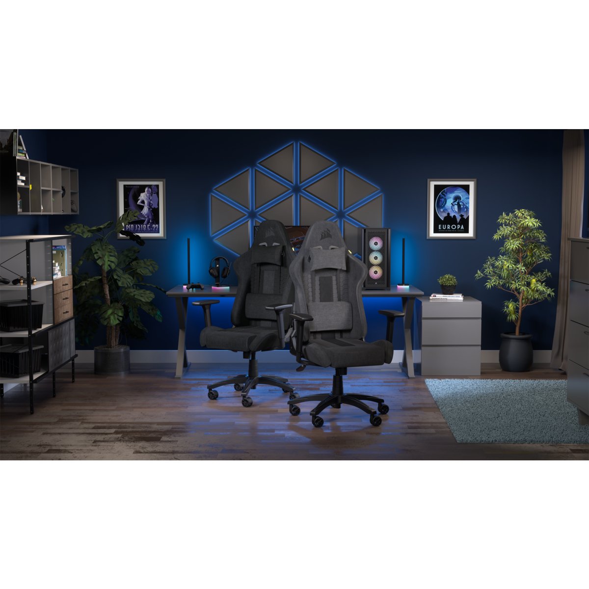 Silla Corsair Gaming Tc100 Relaxed Leatherette Negra Cf-9010050-Ww