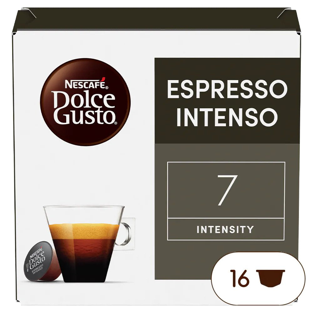 Nestle 12283277. Tipo De Producto: Cápsula De Café Sistema De Cápsulas/Monodosis De Café: Dolce Gusto Capacidad En Tazas: 16 Tazas. Tipo De Embalaje: Caja. Cantidad Por Paquete: 16 Pieza(S)