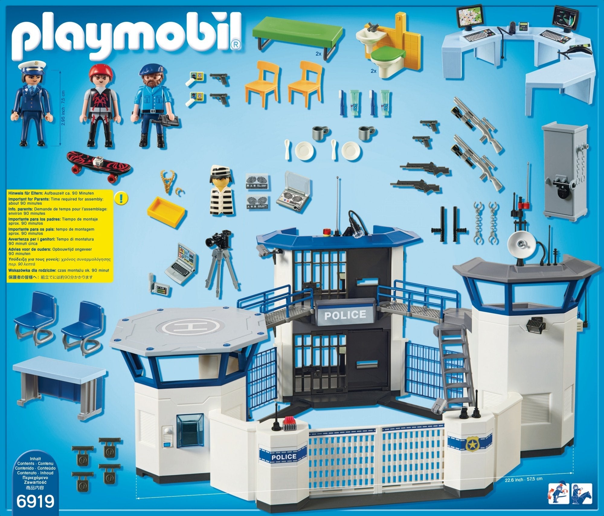 EAN 4008789069191 - Playmobil City Action Police Headquarters with Prison imagen 11