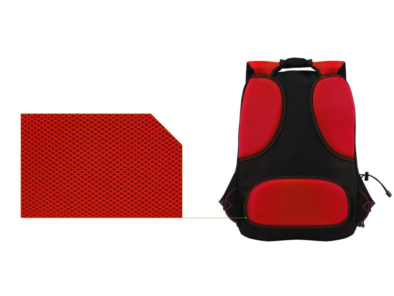 EAN 8435099516644 - KeepOut BK7R mochila Negro, Rojo Nylon imagen 2