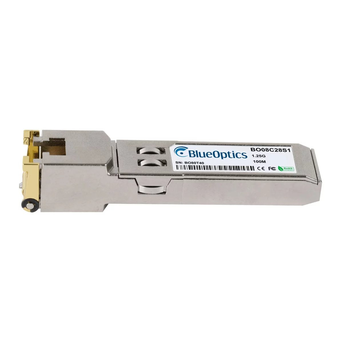 Blueoptics Ibm 81y1618  Blueoptics Bo08c28s1 Sfp Transceiver, Cobre Rj45, 1000base-T, 100 M