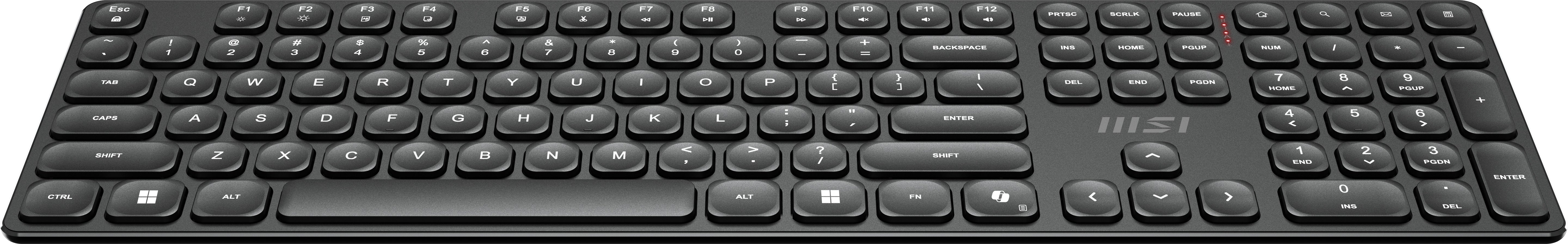 EAN 4711377367042 - MSI FORGE K210 WIRELESS COMBO teclado Ratón incluido Hogar / Oficina USB QWERTY Inglés de EE. UU. Negro imagen 10
