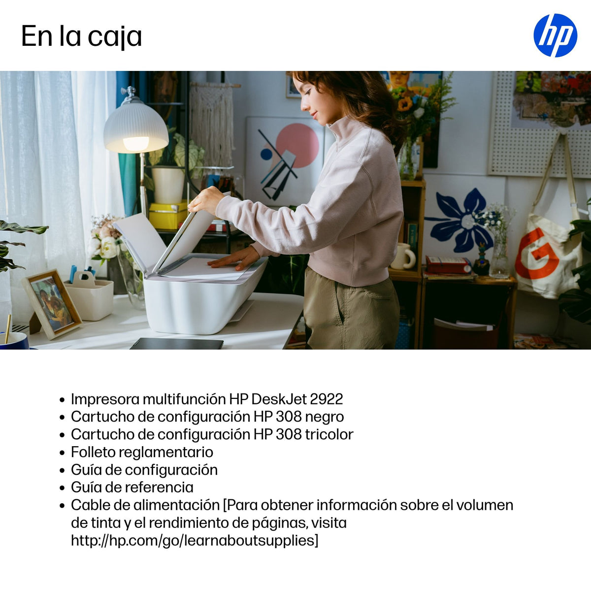 EAN 198828789792 - HP DeskJet 2922 Inyección de tinta térmica A4 4800 x 1200 DPI 7,5 ppm Wifi imagen 14