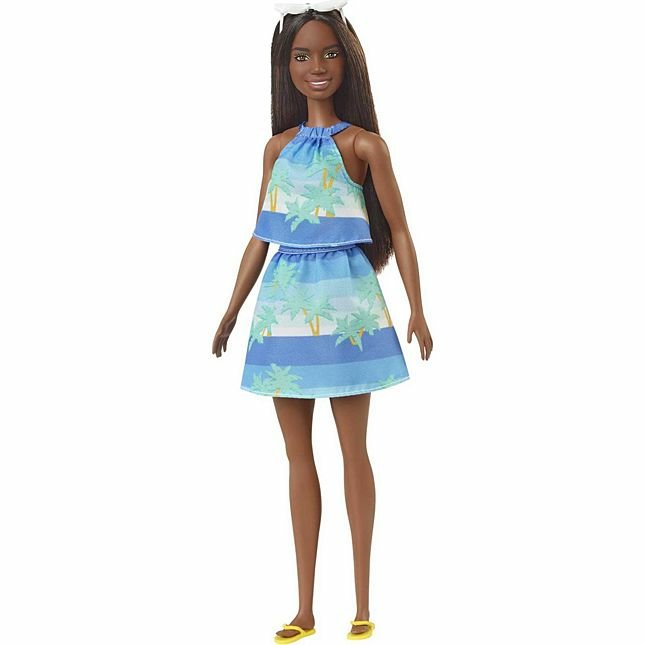 Mattel Muñeca Barbie Loves The Ocean Con Estampado De Océanos Rock & Top Grb37
