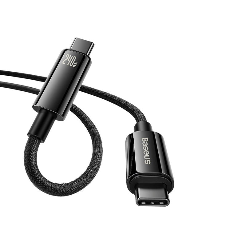 Kabel Usb-C Do Usb-C Baseus Tungsten Gold 240w 1m (Czarny)