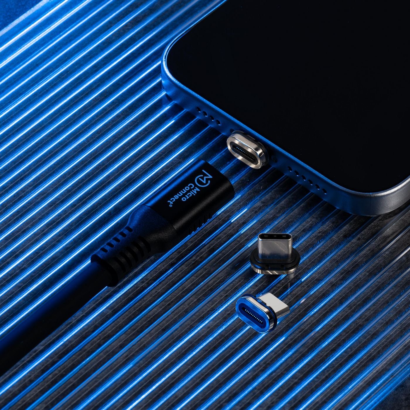 Usb-C To Usb-C Cable 0,15m  Premium Magnetic Silicone,