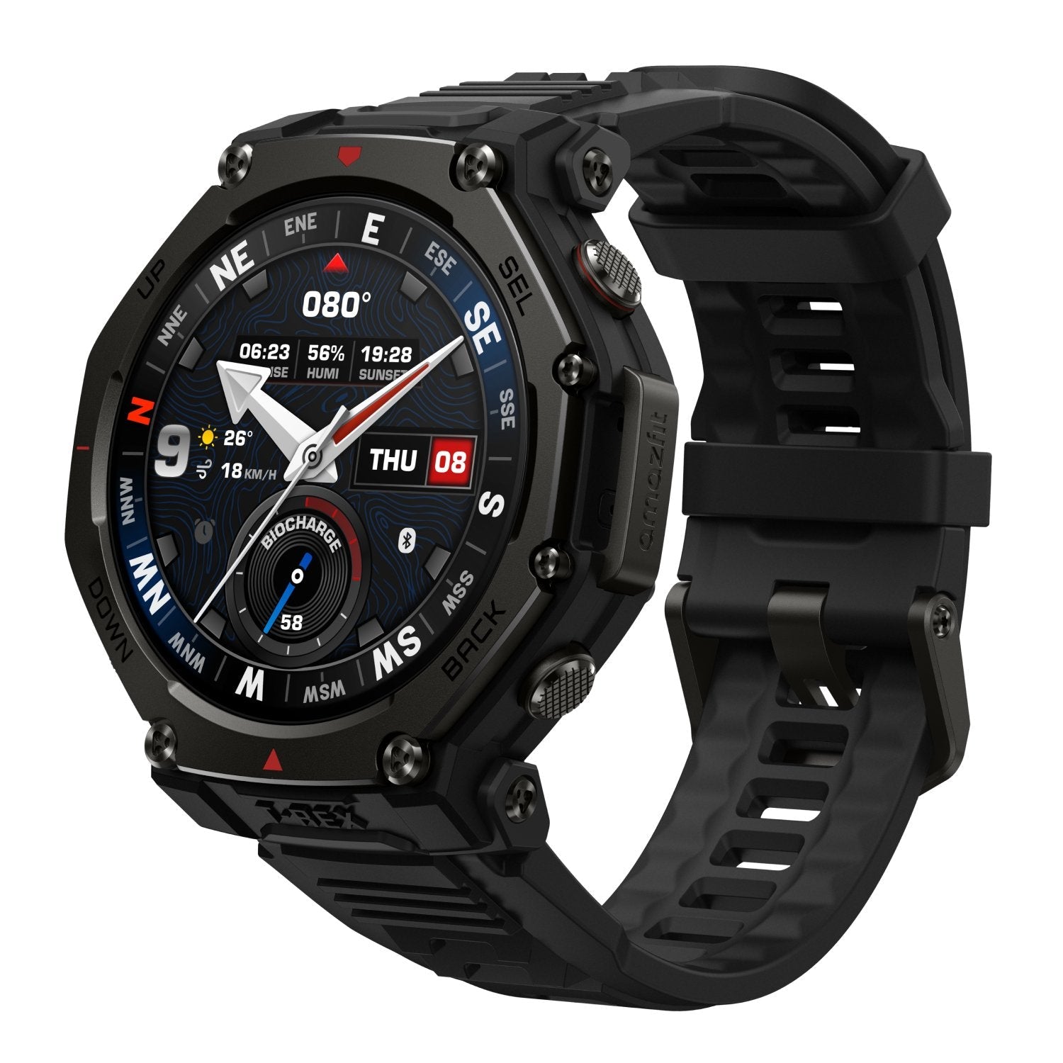 Amazfit T-Rex 3pro 44mm Tactic Black W2548gl5n
