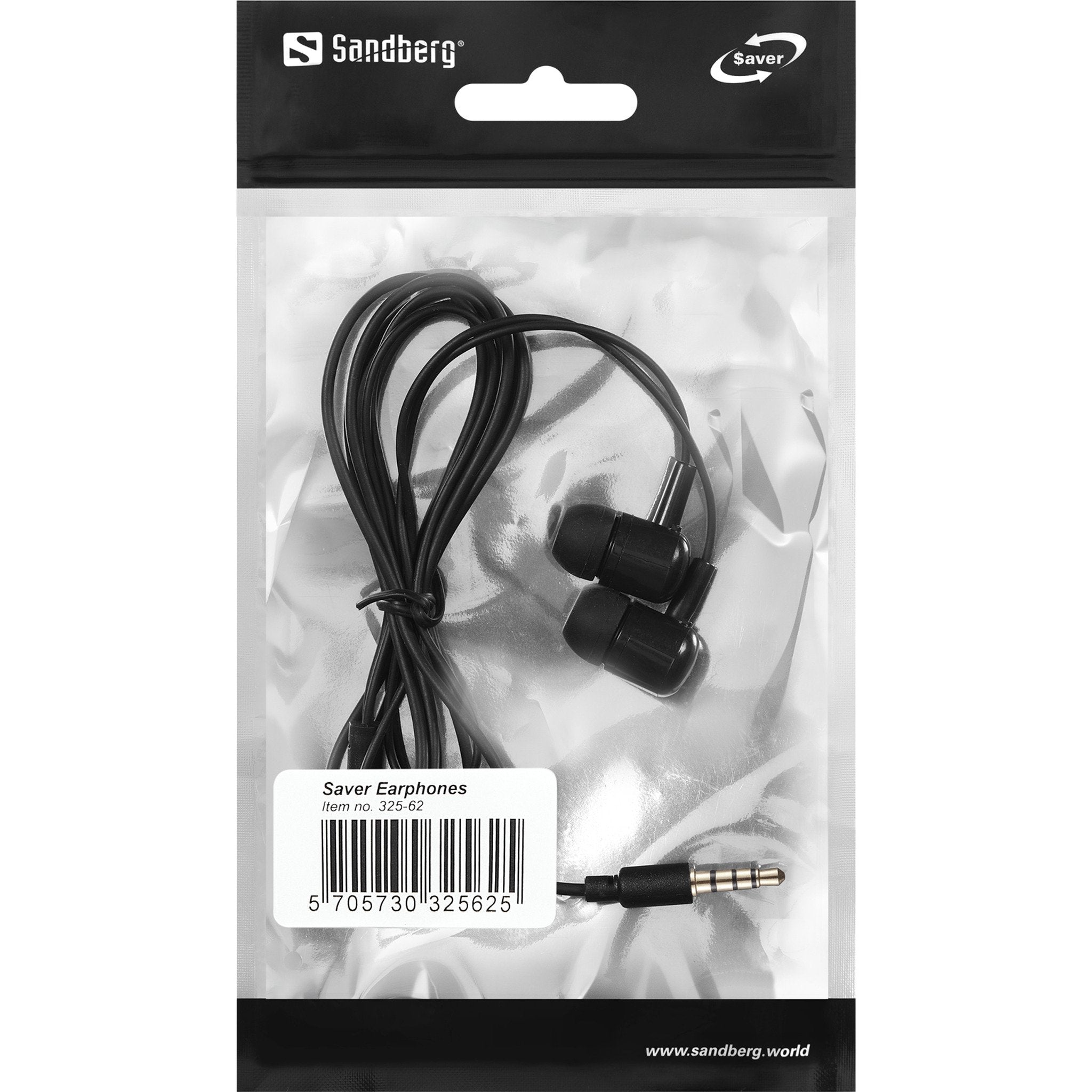EAN 5705730325625 - Sandberg 325-62 auricular y casco Auriculares Alámbrico Dentro de oído Música/uso diario Negro imagen 2