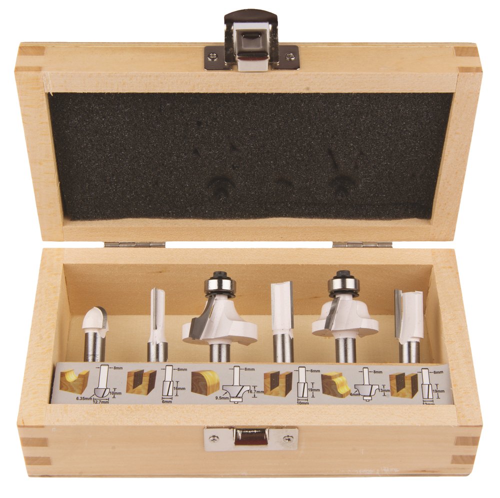Makita Fraeser-Set 8mm 6stk