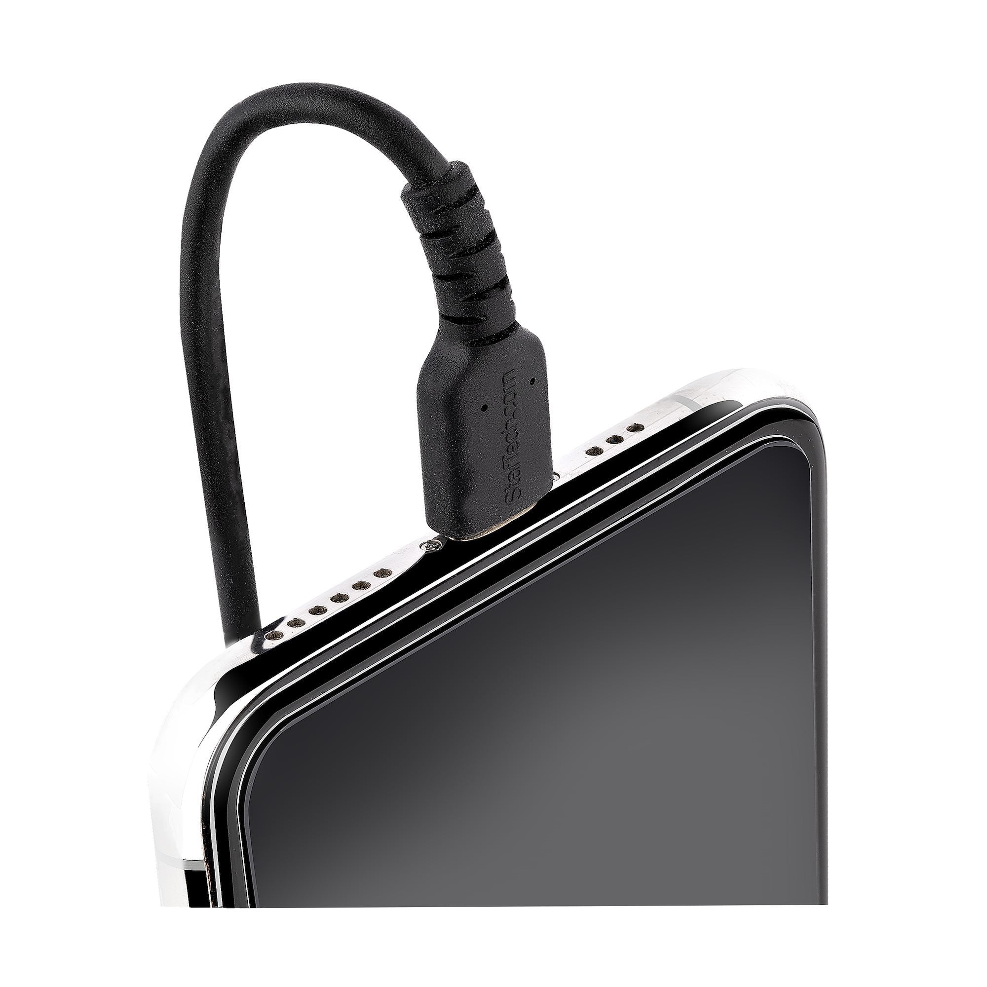 Usb To Lightning Cable - 1m    Cabl (3.3ft) Coiled Cable Black