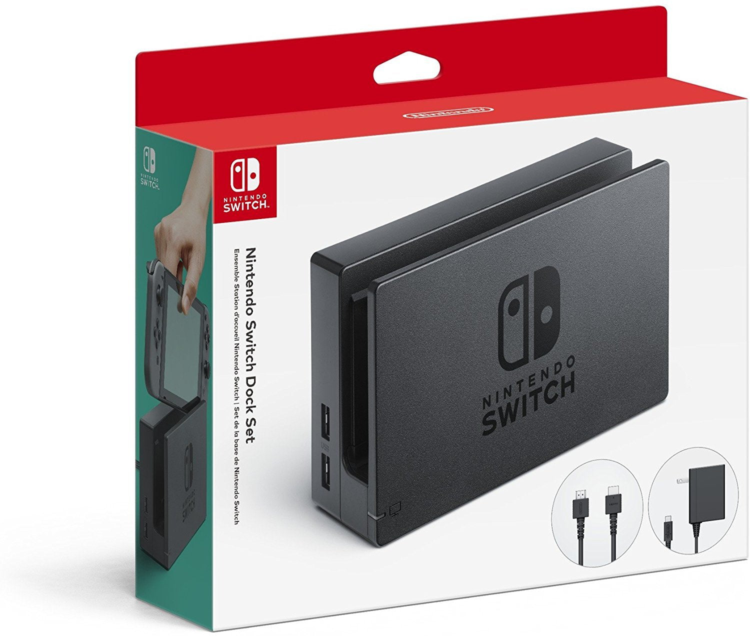 Soporte Switch Dock Set Nintendo Switch  Base De Conexión A Tv + Ac + Cable Hdmi 2511666