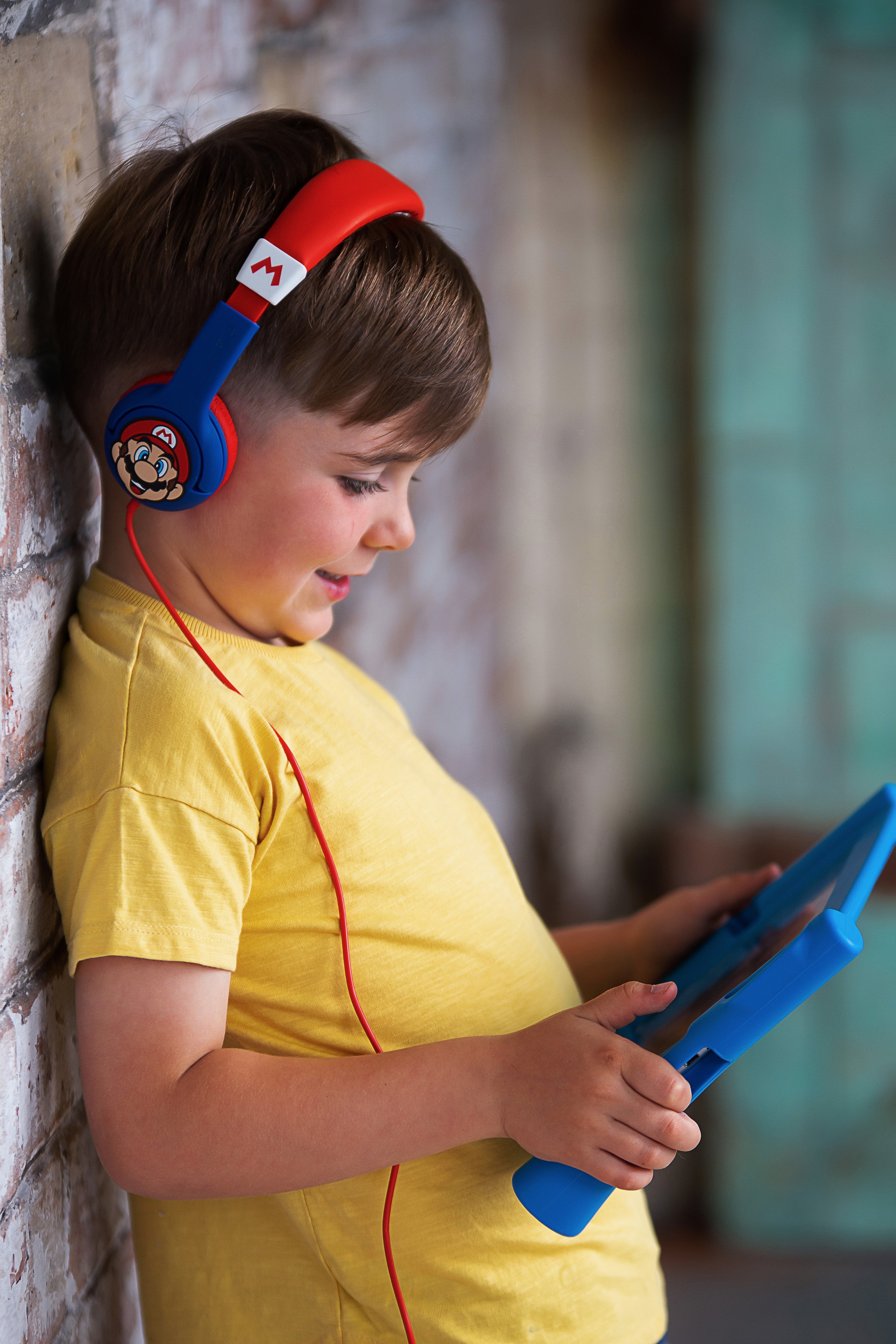 Auriculares Infantiles Otl Super Mario/ Jack 3.5/ Azules