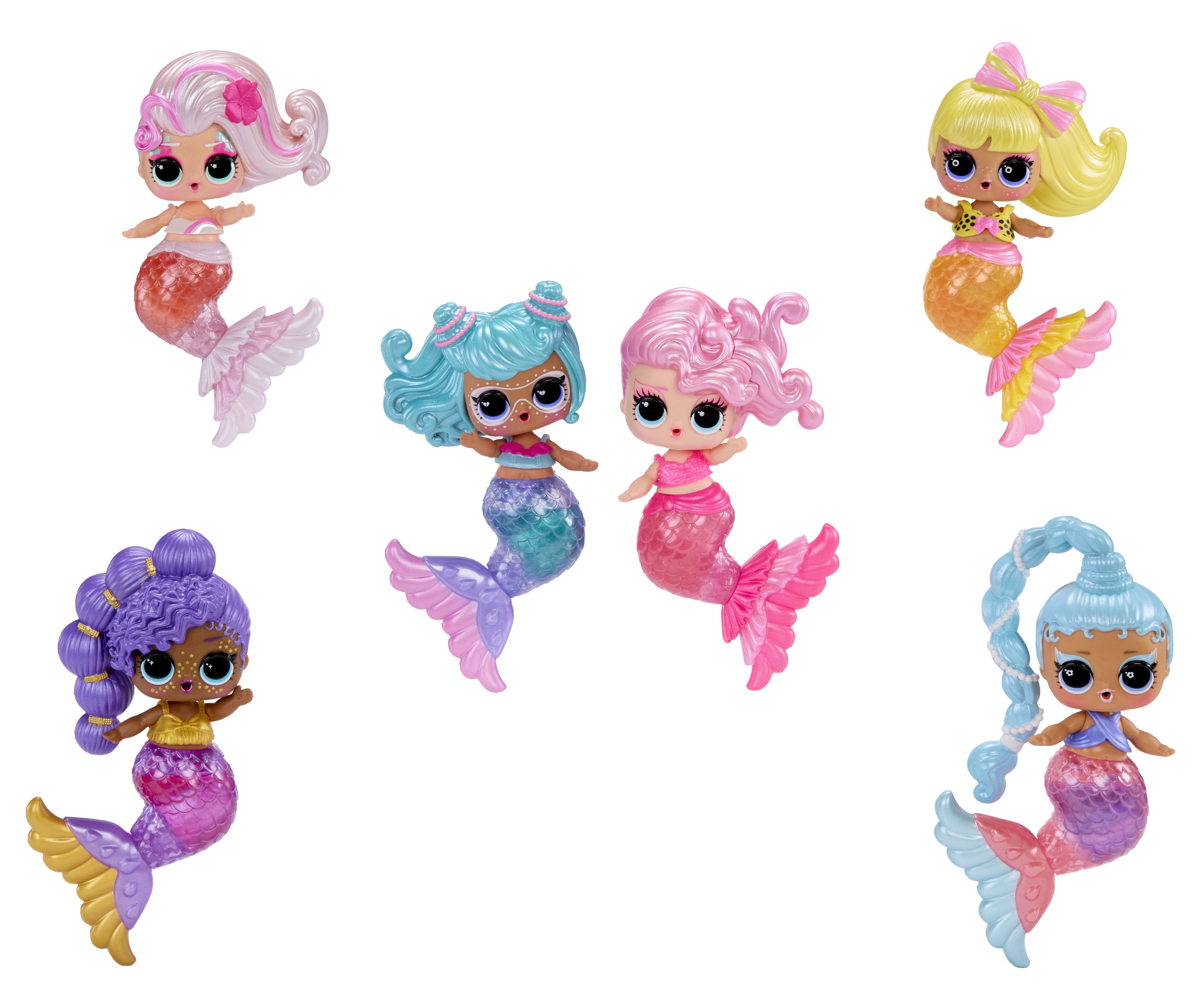 Mga Entretenimiento L.O.L. ¡Sirenas Sorpresa! Makeover Magic Tots, Figura De Juguete Artículos Surtidos, Una Figura 596301-Euc