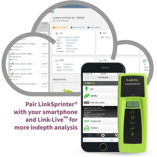 EAN 0754082128700 - NetAlly LinkSprinter Pocket Comprobador de alimentación PoE Verde imagen 1