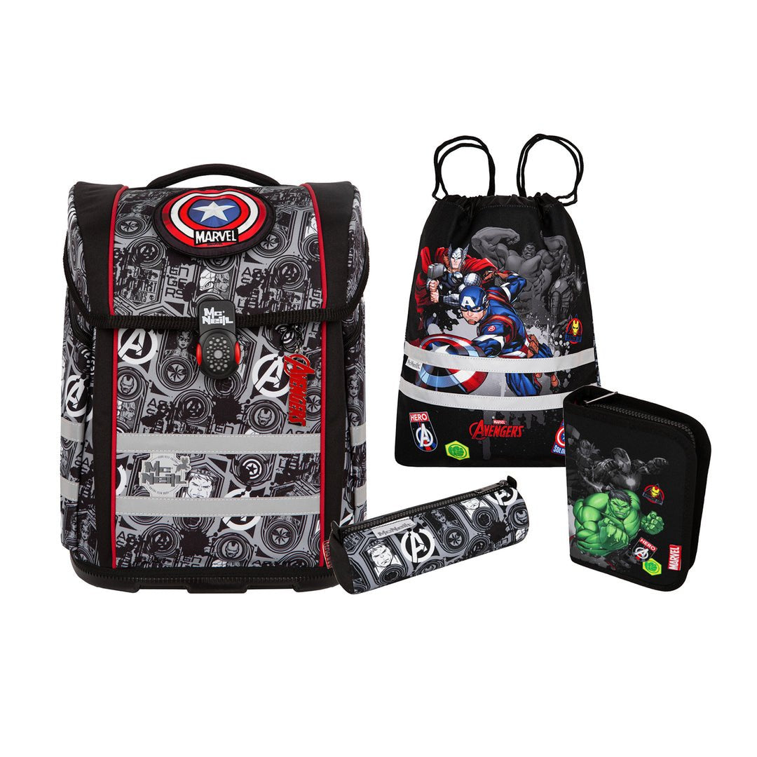 Mcneill Juego De Mochila Escolar Perfecto 5tlg. Marvel-Avengers
