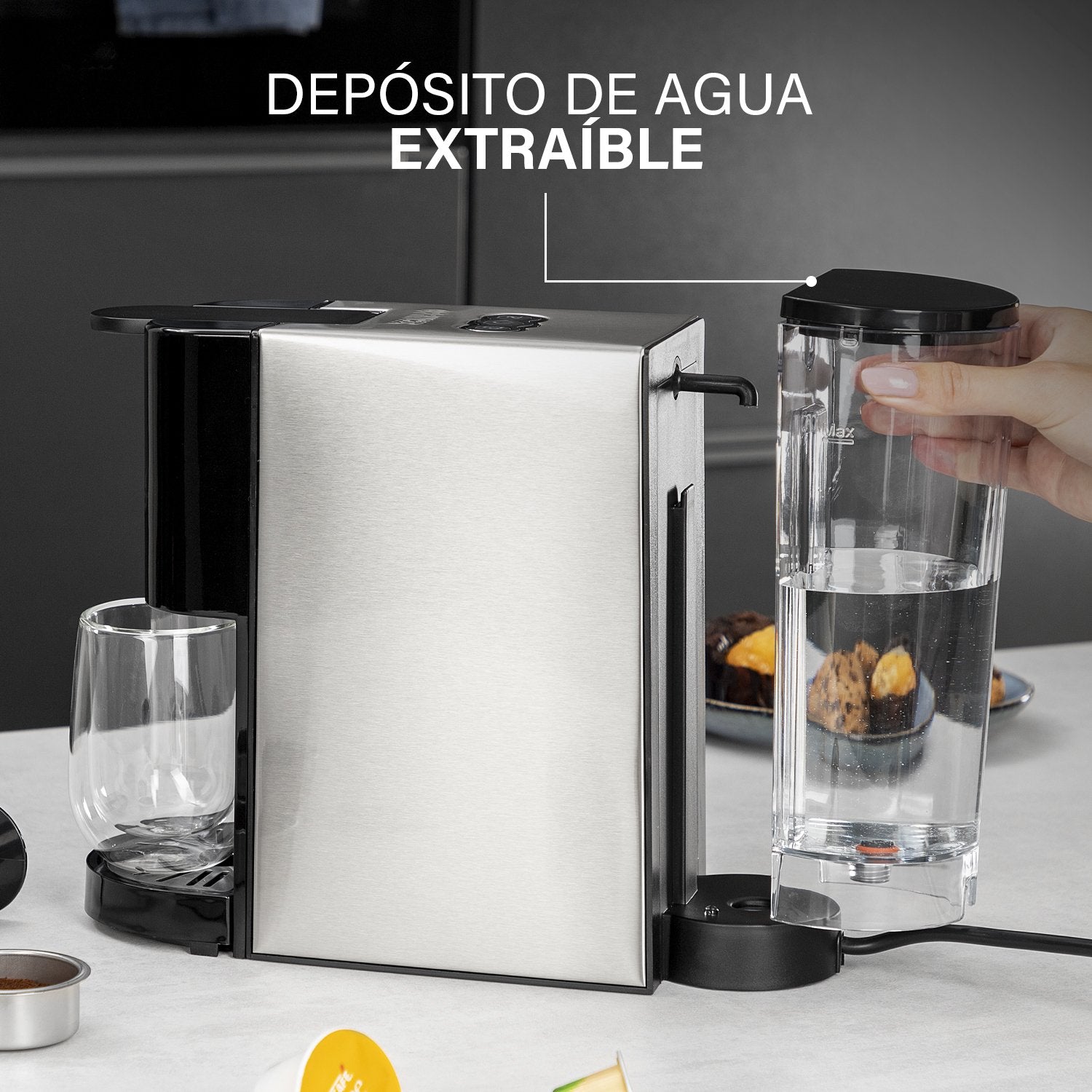 EAN 8713016109262 - Princess 249450 Manual Cafetera de cápsulas 0,8 L imagen 30