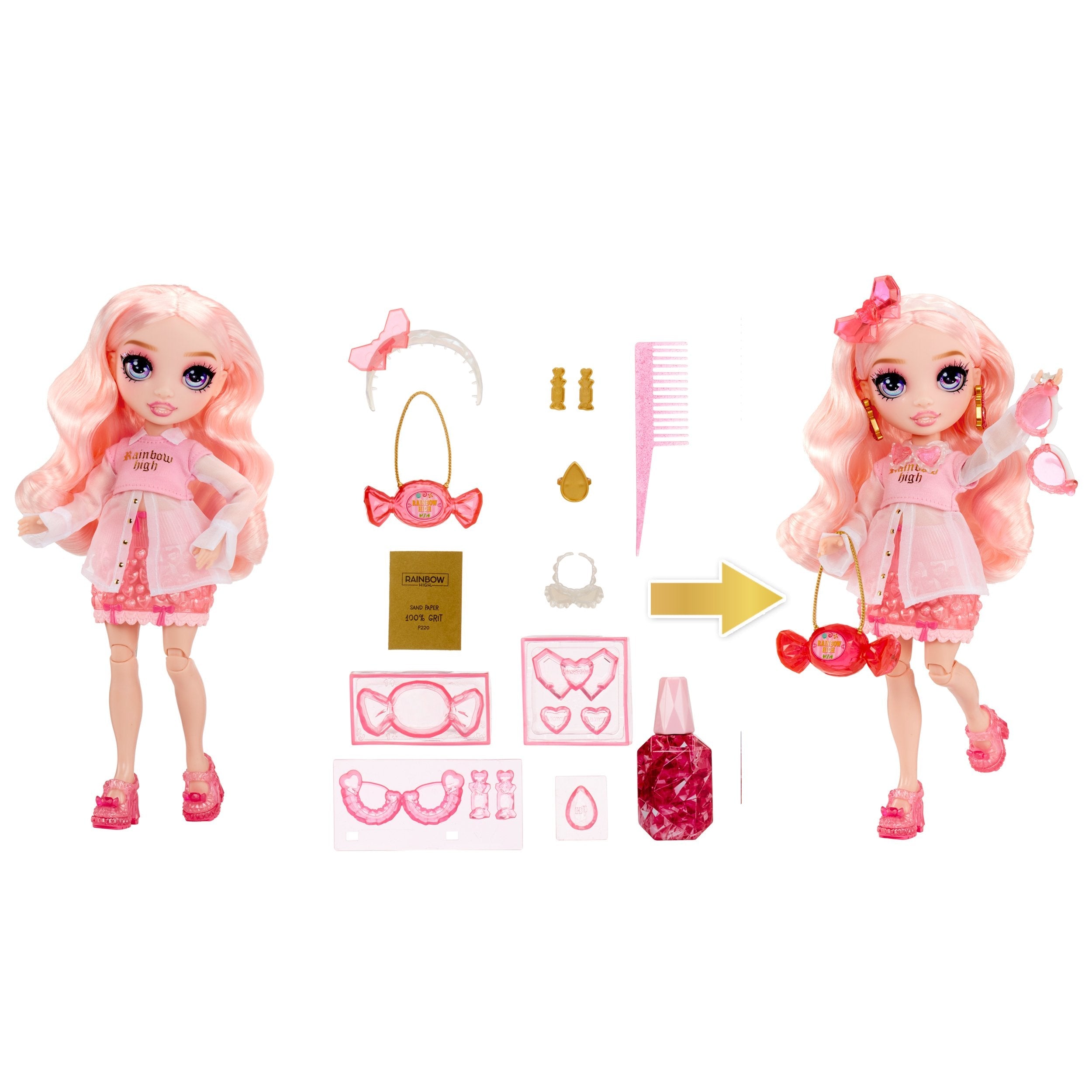 EAN 0035051121367 - Rainbow High Creative Crystals Fashion Doll- Bella imagen 3