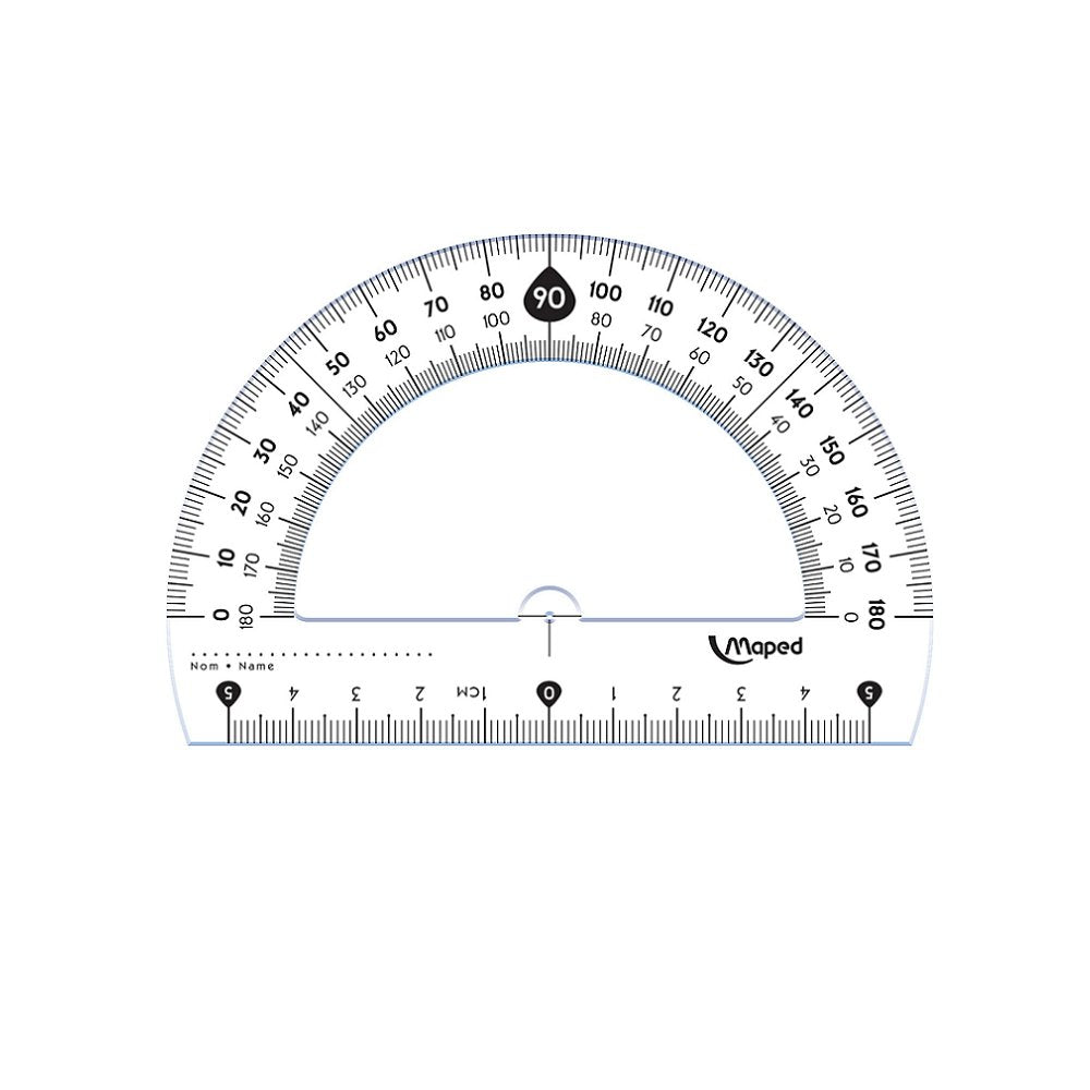 Maped Transportador 180º Base 12cm