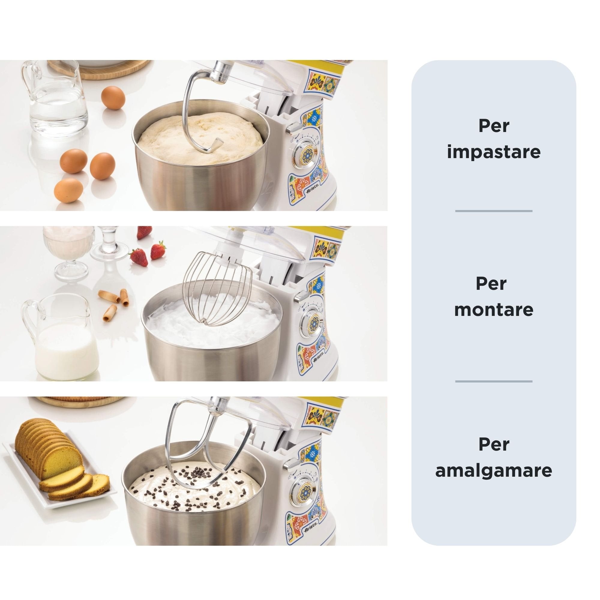 EAN 8003705122864 - Ariete 1588/0P Batidora de varillas 2400 W Azul, Amarillo imagen 4