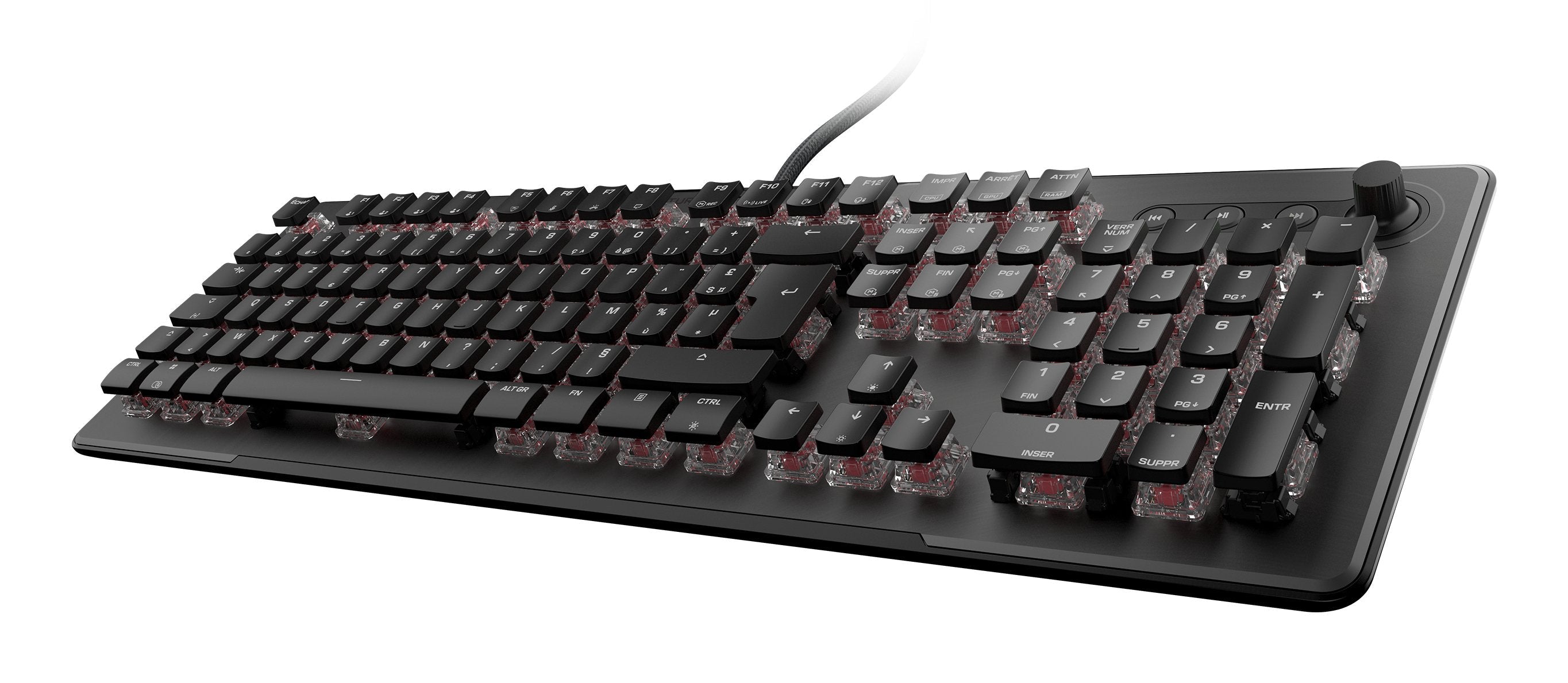 Turtle Beach Vulcan Ii Max (Negro/Transparente, De-Layout, Titan Ii Optical Red) Tbk-1001-02-De