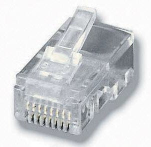 Kit 100 Conectores Rj45 Equip Telefonia 121151