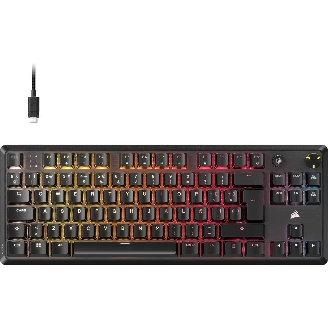 Teclado Español Corsair K70 Core Tkl Rgb Mlx Red Ch-910971e-Es