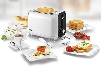 Unold 38410 Tostadora 2 Rebanada(S) 800 W Blanco