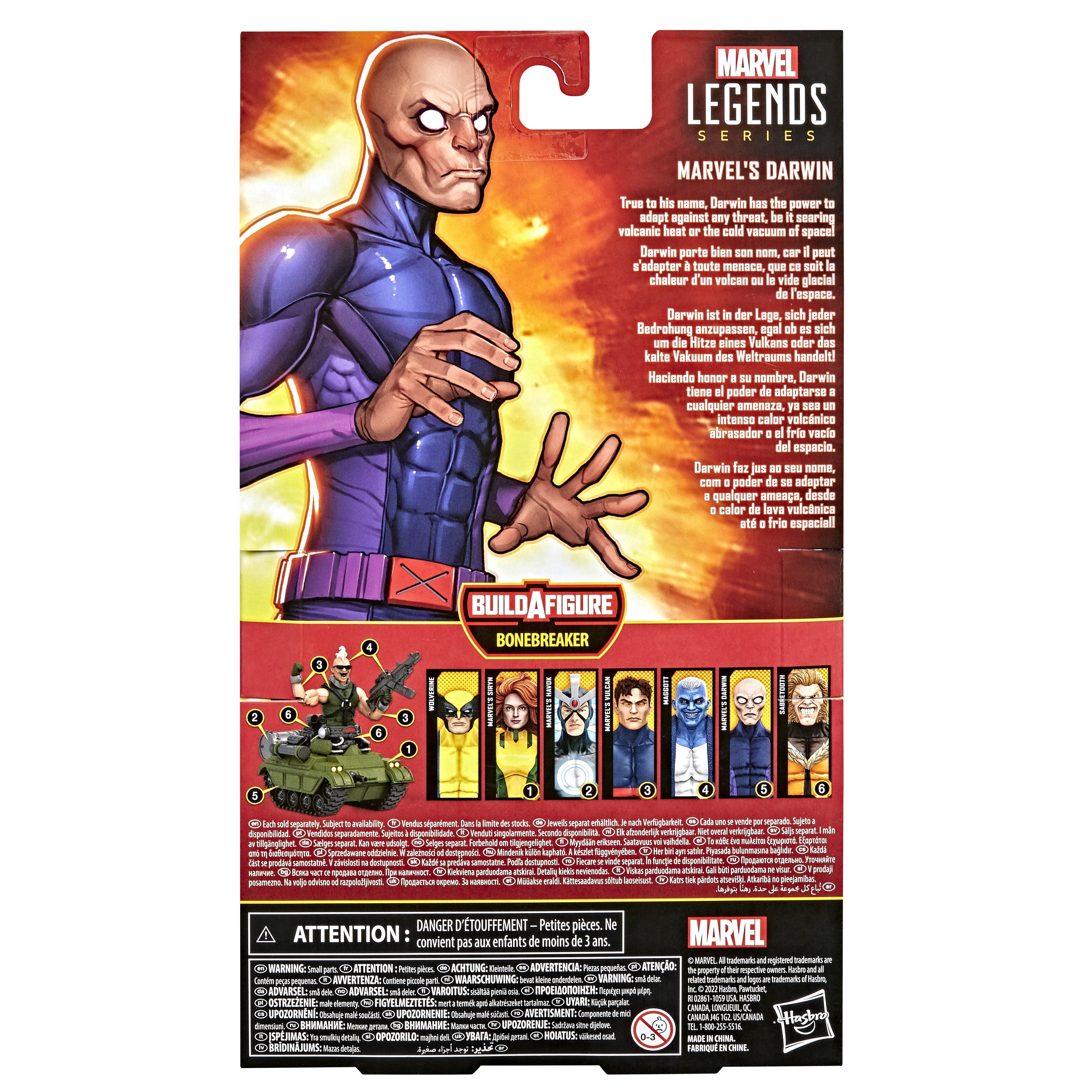 Figura Darwin X-Men Marvel Legends 15cm