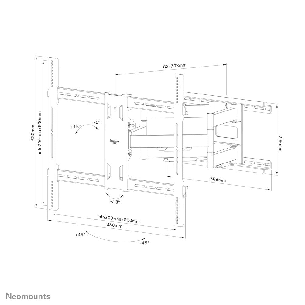 EAN 8717371449575 - Neomounts WL40S-950BL18 soporte para monitor 2,79 m (110") Negro imagen 20