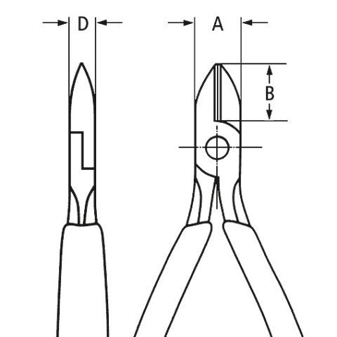 Knipex Elektronik- Seitenschneider
