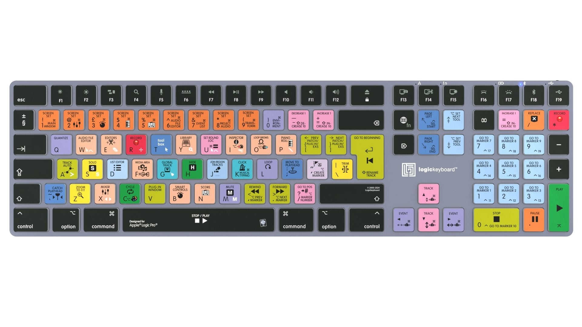 EAN 5707795022303 - Logickeyboard LKB-LOGXP2-TM-UK teclado Oficina Bluetooth QWERTY Inglés Gris, Titanio imagen 2