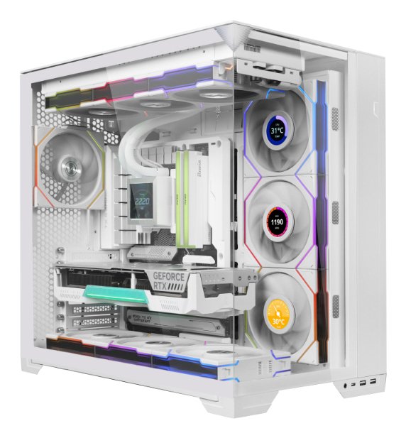Ventilador De Caja Lian Li Uni Fan Tl Wireless Reverse Rgb - 14cm (Blanco)