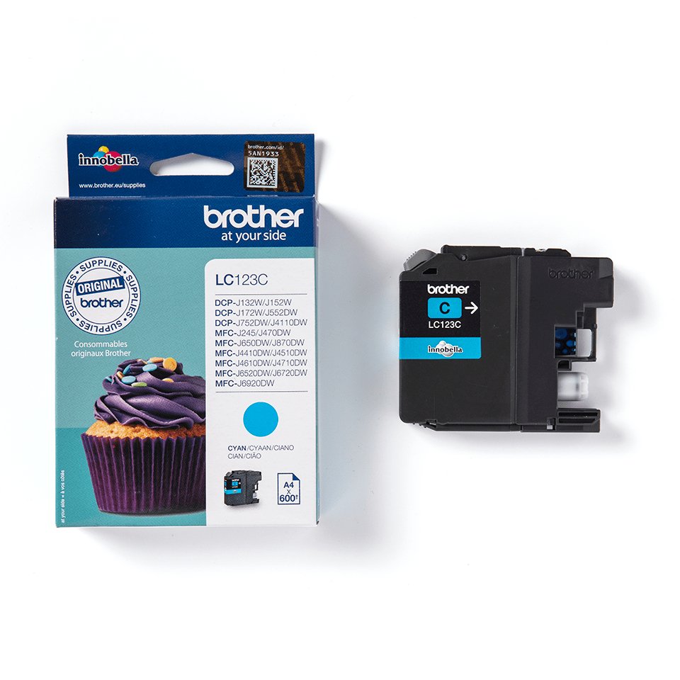 Tinta Original Brother Lc-123c Cian