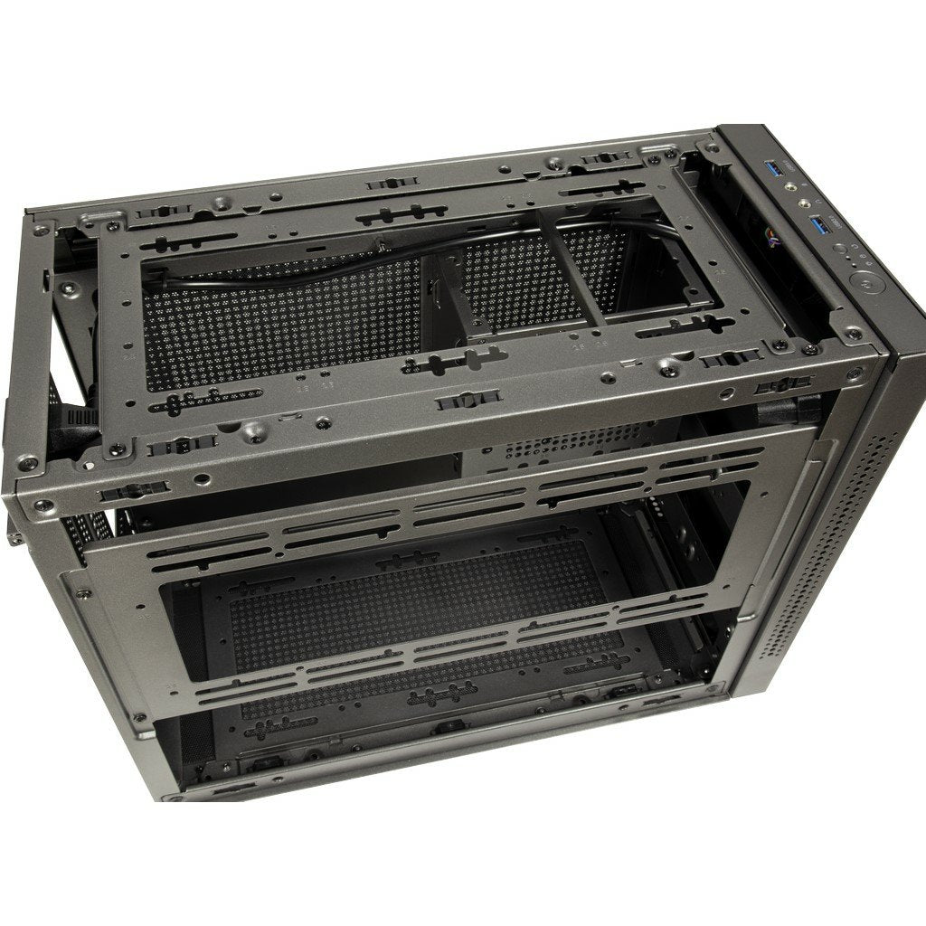 Caja Pc Inter-Tech Micro Atx Im-1 Pocket Negro Sin Fuente De Alimentación